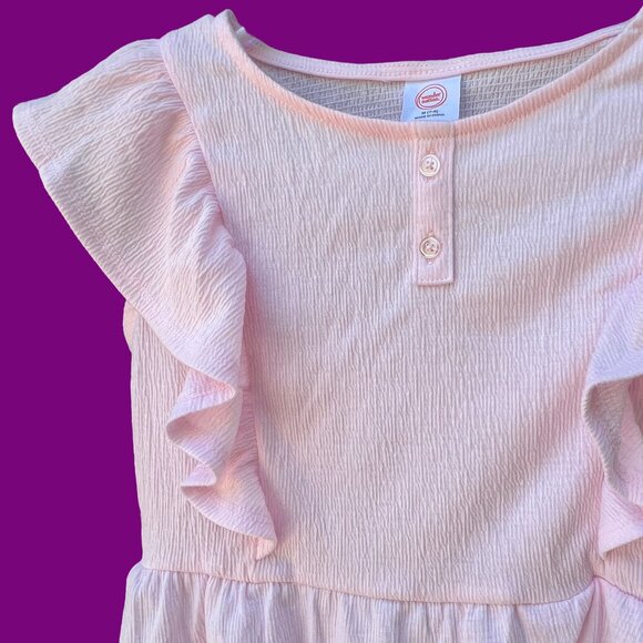 Wonder Nation® Solid Pink Ruffle Top Size 7-8 NEW - Picture 4 of 7